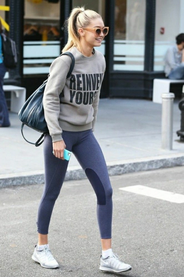 sweatshirt-sportif-gris-fille-mode-cheveux-blondes