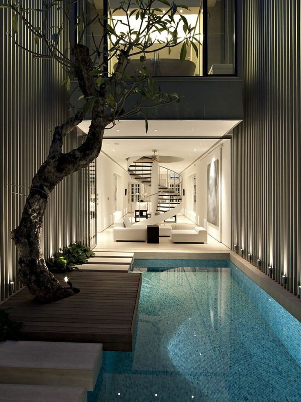 villa-contemporaine-piscine-intérieure