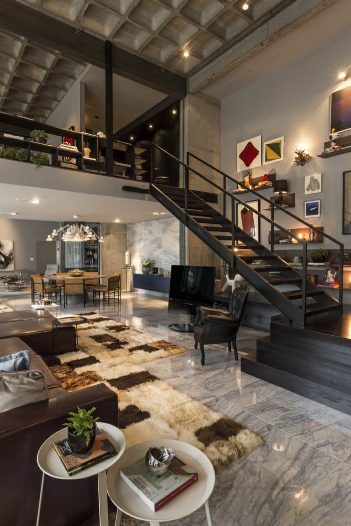 1-appartement-moderne-esprit-loft-atypique-tapis-beige-table-de-salon-carrelage-gris