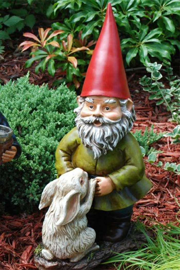 1-gnomes-de-jardin-chapeau-rouge-sculpture-de-jardin-déco-jardin