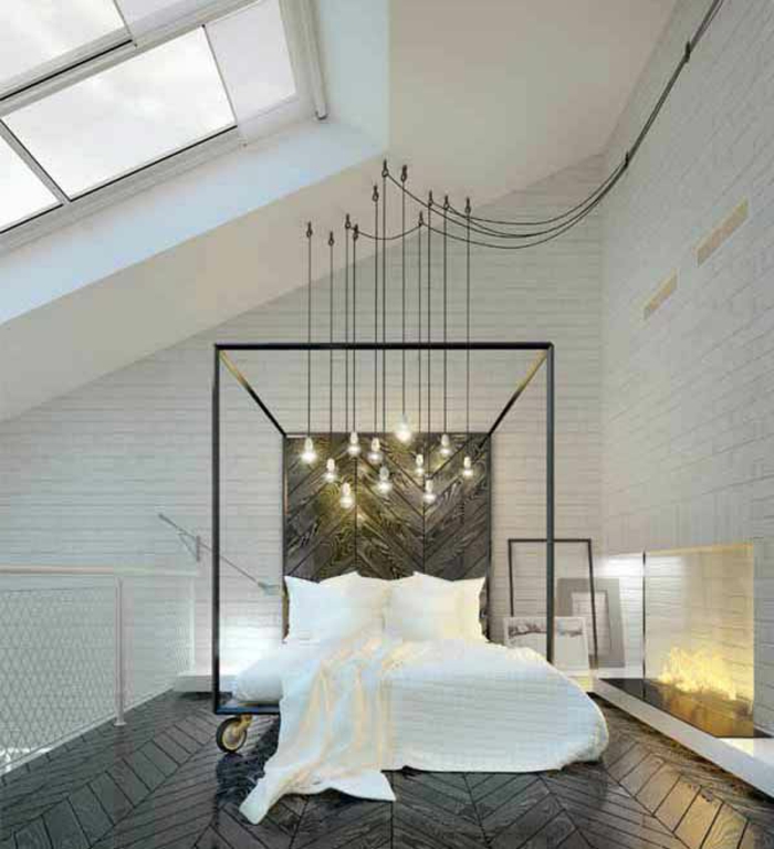 Deco-chambre-romantique-idées-lit-lampes-blanc