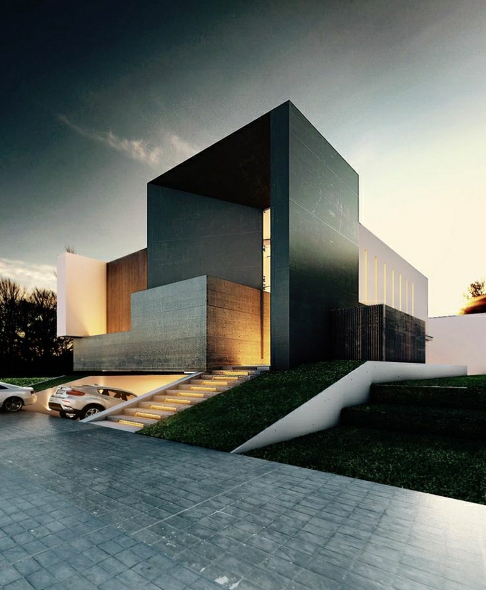 batiments-atypiques-architecture-contemporain-extérieur-moderne-appartement-maison-de-luxe