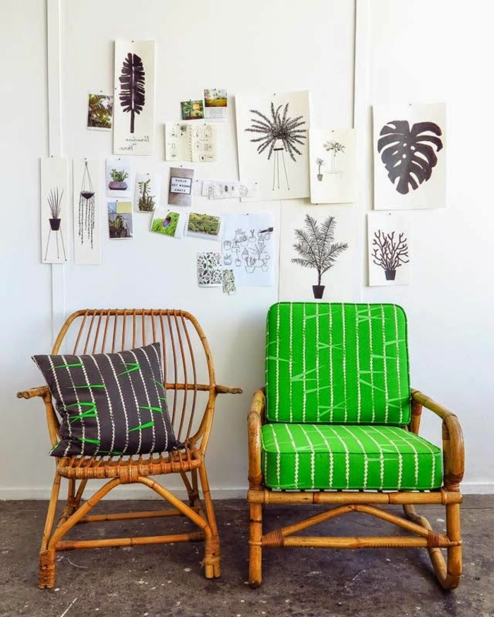 chaise-rotin-design-meubles-en-rotin-idée-aménagement-moderne
