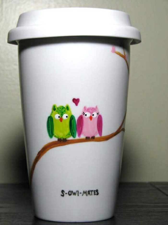 gobelet-americain-café-cappuccino-s-owl-mates-hiboux-sur-branche-arbre