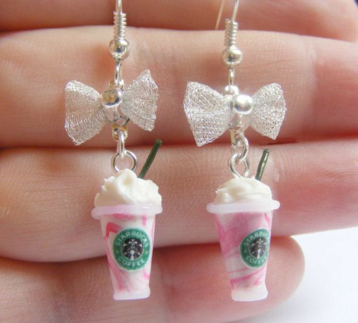 gobelet-personnalisé-artistique-starbucks-boucles-d-oreilles-originales