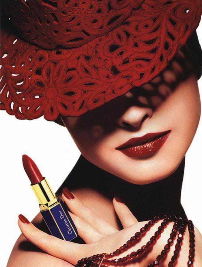 le-maquillage-professionnel-beauté-christian-dior-rouge-chapeau