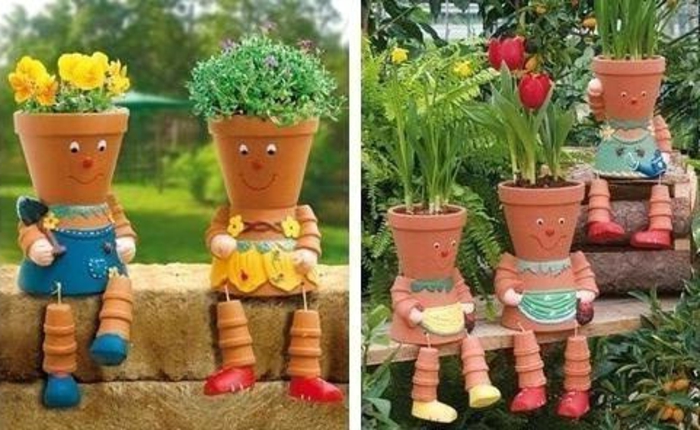pots-de-fleurs-jardiniere-créative-sculpture