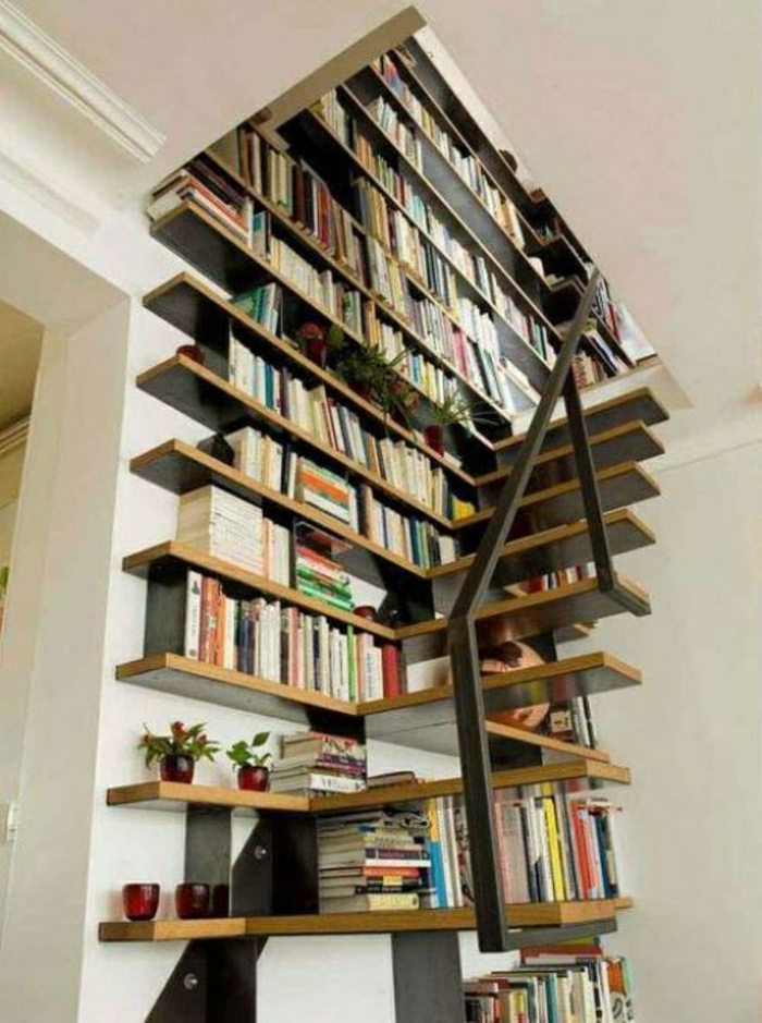 rangement-sous-escalier-en-bois-bibliothèque-sous-escalier-meubles-sous-escalier