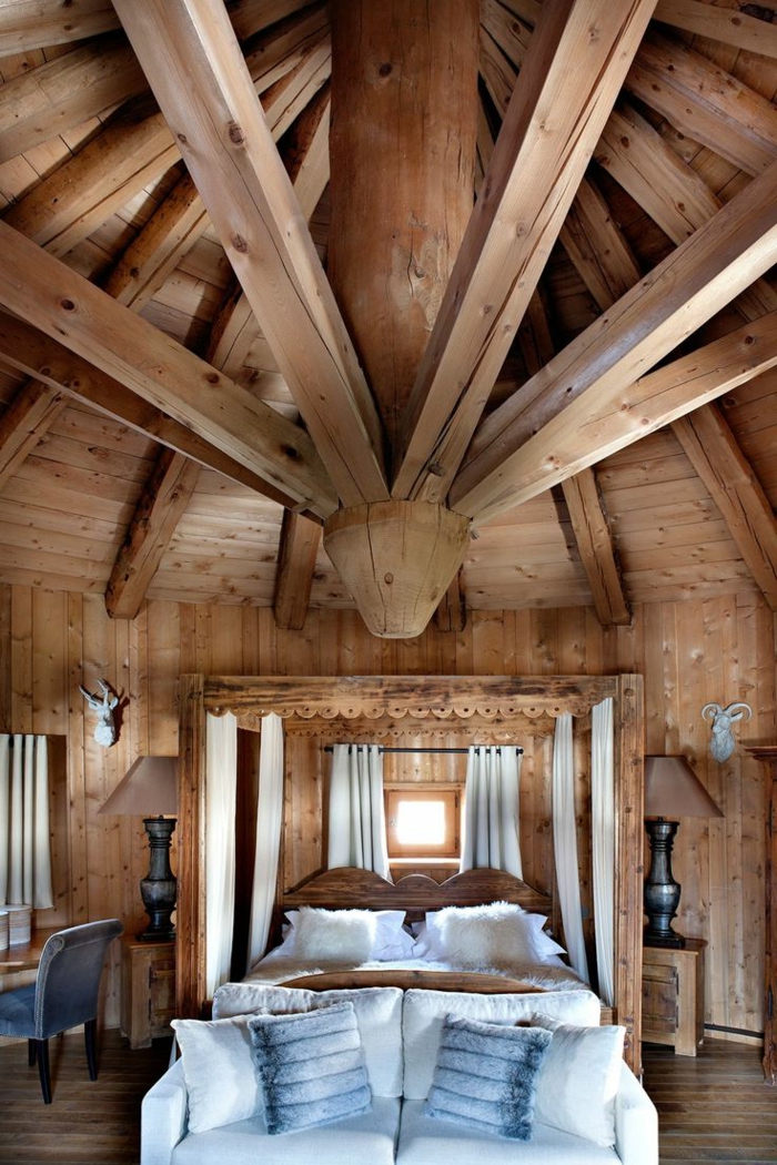 1-chalet-en-bois-habitable-chambre-à-coucher-en-bois-massif-jolie-chambre-champetre