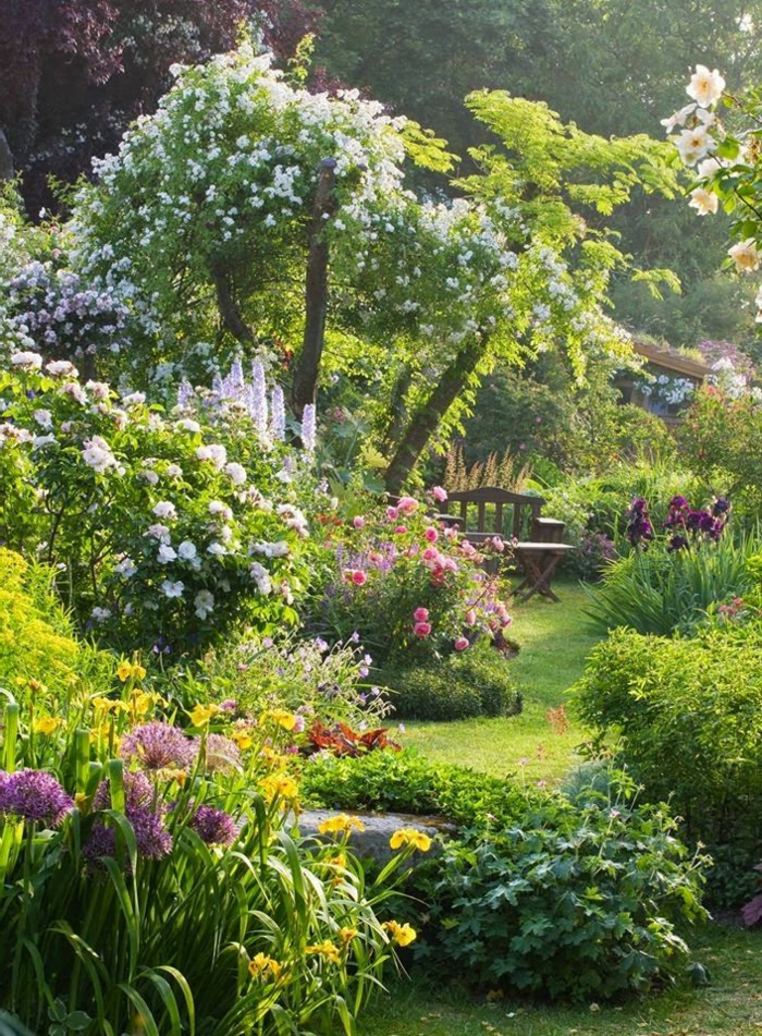 1-joli-jardin-avec-banc-de-jardin-bois-salons-de-jardin-leclerc-banc-d-extérieur-jardin-vert