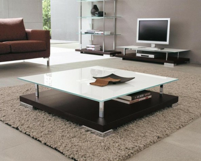 Le-meuble-tv-style-industriel-salle-de-séjour-table-basse-en-verre