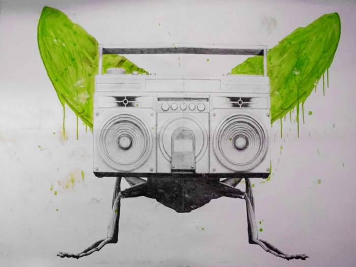 L’art-de-la-rue-chefs-d’oeuvres-cassette-nature-vert-blanc-noir