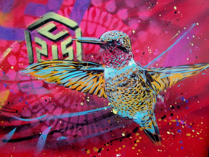 Street-art-paris-artiste-célébre-graffiti-an-oiseau