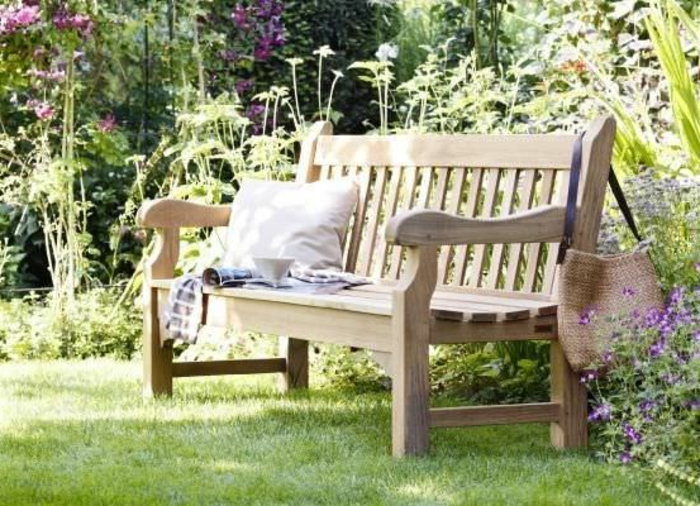 Banc De Jardin En Fonte Et Bois Alsace 150cm Mobilier De Ja