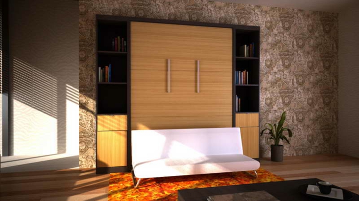 canapé-lit-ikea-lit-pliant-meubles-pour-le-salon-moderne-tapis-orange-chambre-pleine-de-lumière
