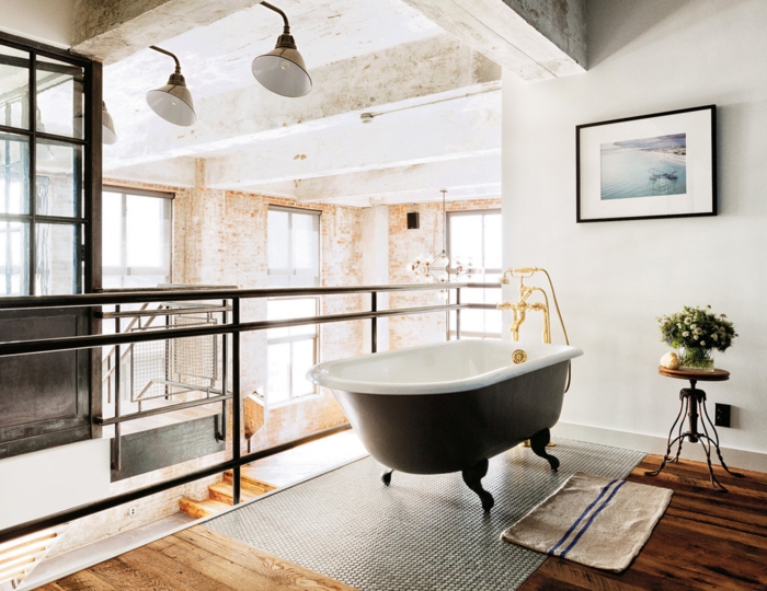 creative-deco-loft-new-yorkais-cool-idées-salle-de-bain