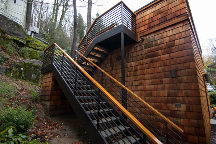 Le garde corps extérieur en photos de lieux phénoménaux archzine.fr Rambarde Escalier Créatif