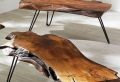 Les meubles en bois brut sont une jolie touche nature pour l’intérieur!