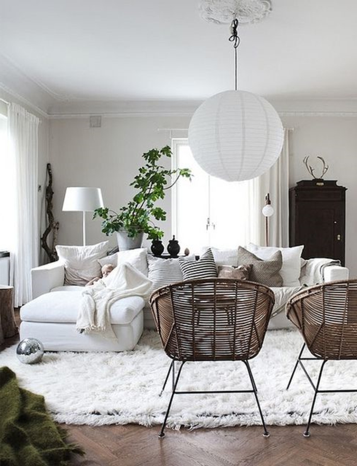 meubles-scandinaves-palaiseau-meuble-design-scandinave-tapis-blanc-parquette-en-bois-foncé