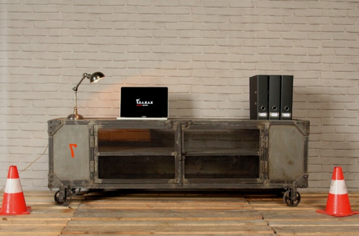 meubles-style-industriel-le-meuble-tv-idée
