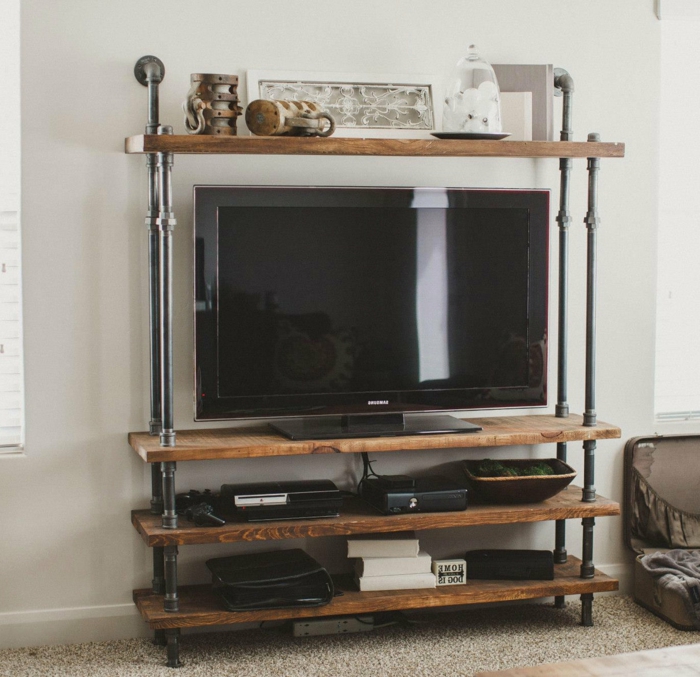 meubles-style-industriel-le-meuble-tv-télé-sur-etagere-bois