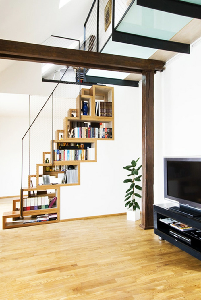 penderie-sous-escalier-meubles-sous-combles-meuble-sous-escalier-noir-et-blanc-meuble-tv