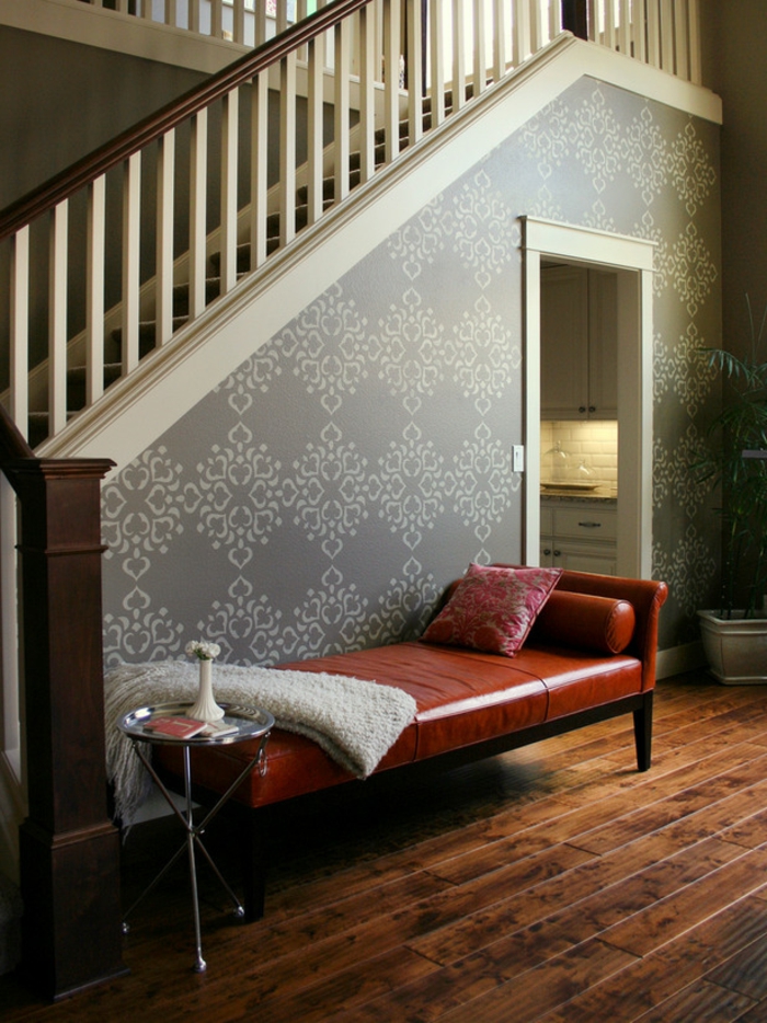 pochoirs-muraux-décoration-chambre-motif-floraux-pochoir-mural