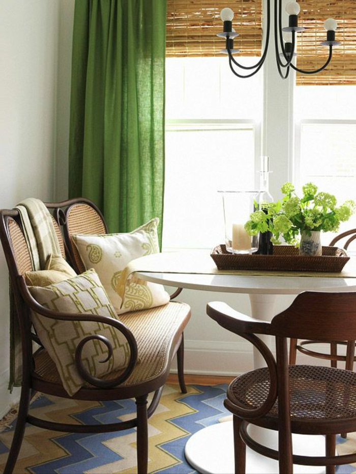 rideau-en-lin-vert-jolie-décoration-intérieure