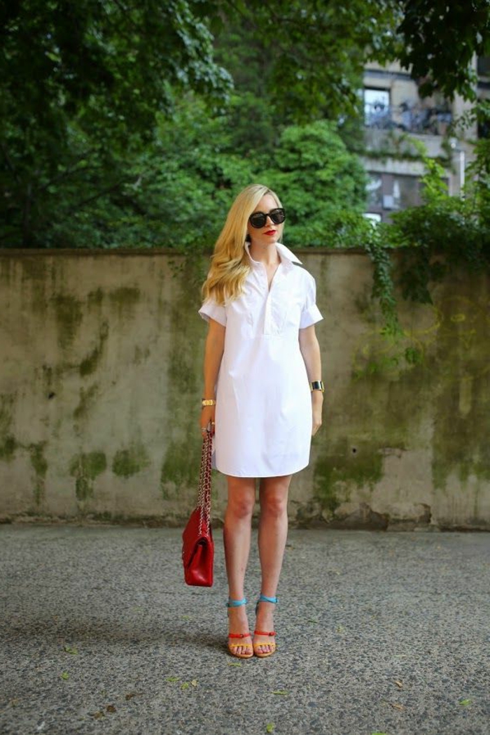 robe-tunique-blanche-pour-l'été