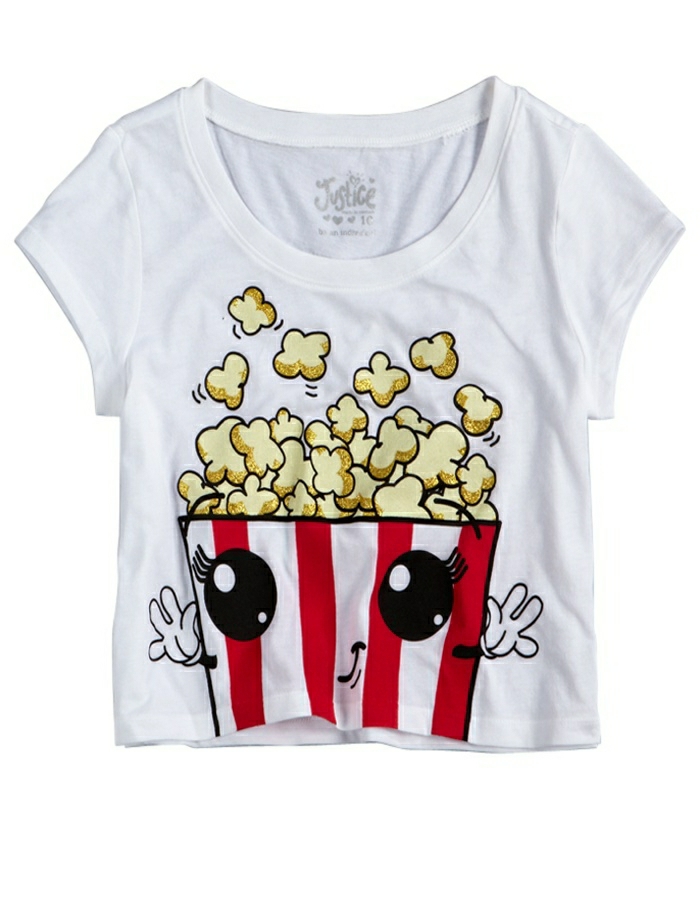 t-shirt-blanc-femme-t-shirt-personnalisable-t-shirt-personnalisé-moderne-popcorn