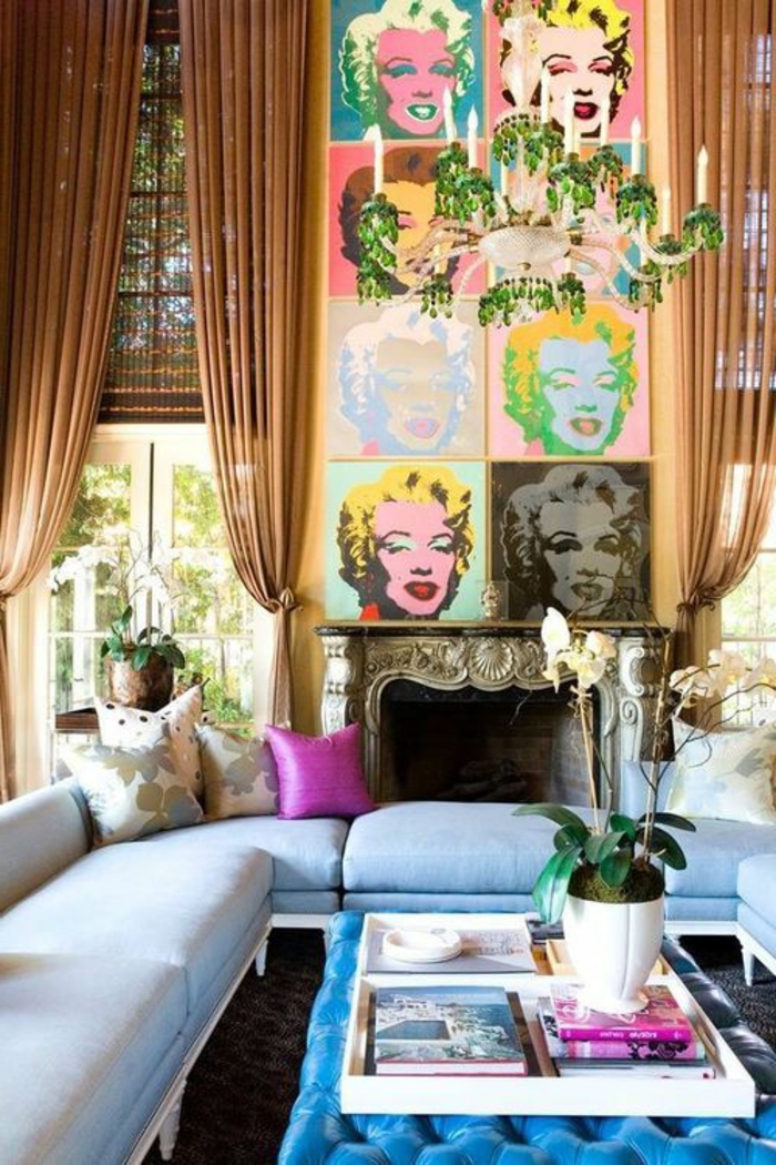 Le tableau pop art - tendance qui revient à la mode! - Archzine.fr