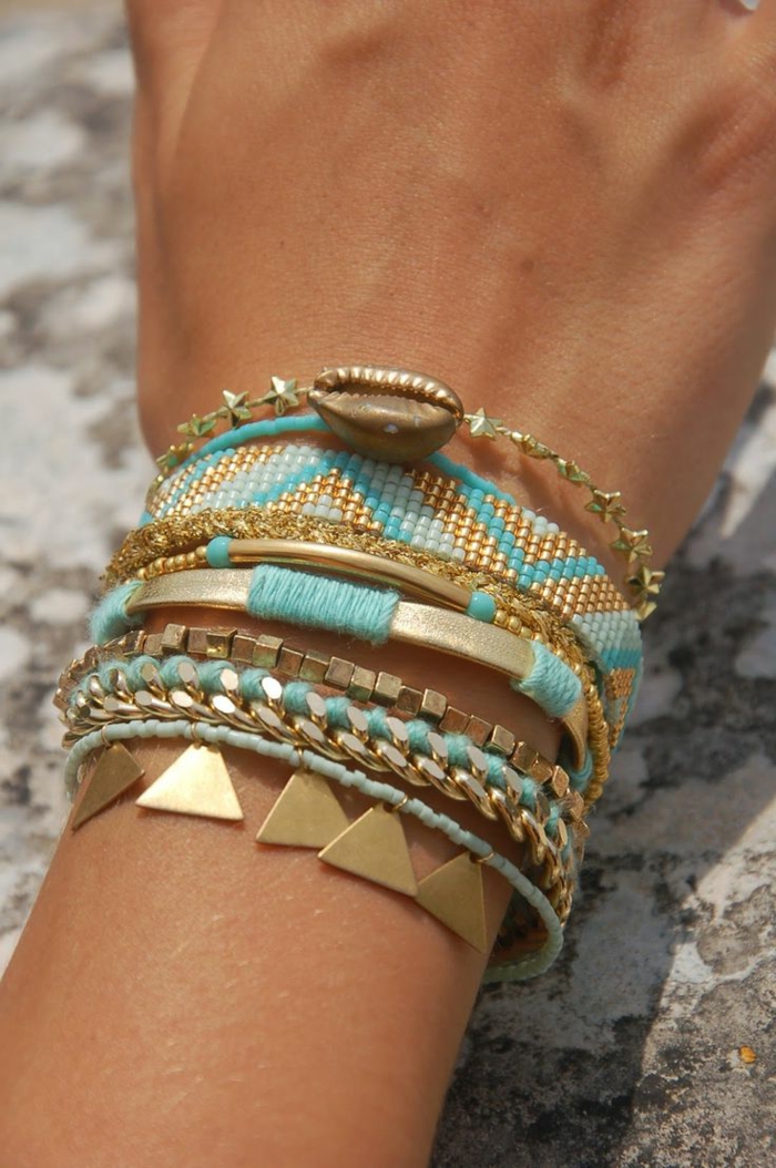 1-bracelets-brésiliens-modèle-comment-faire-un-bracelet-bresilien-idee-diy
