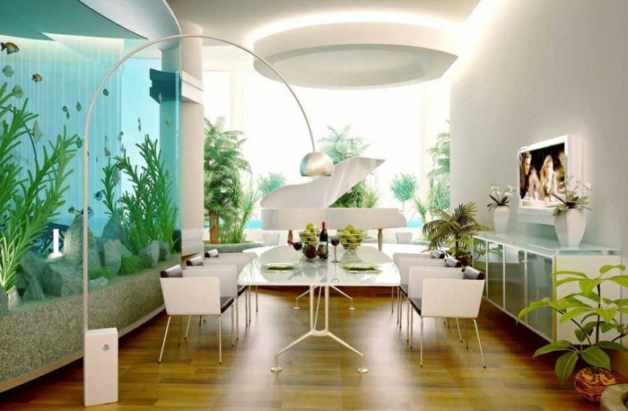 1-décoration-avec-un-aquarium-grand-idée-déco-piano-décoratif-salle-de-séjour
