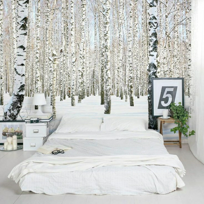 2-saint-maclou-papier-peint-intissé-avec-photo-lit-bas-linge-de-lit-blanc