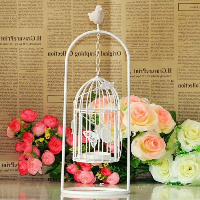 cage-à-oiseaux-décorative-cage-rustique-et-roseс-artificielles