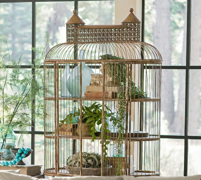 cage-à-oiseaux-décorative-grande-cage-pots-de-fleurs