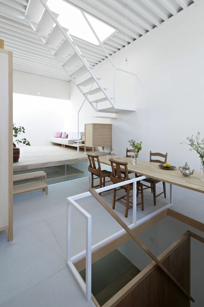 carrelage-gris-salon-de-style-loft-meubles-en-bois-clair-meubles-japonaises-interieur