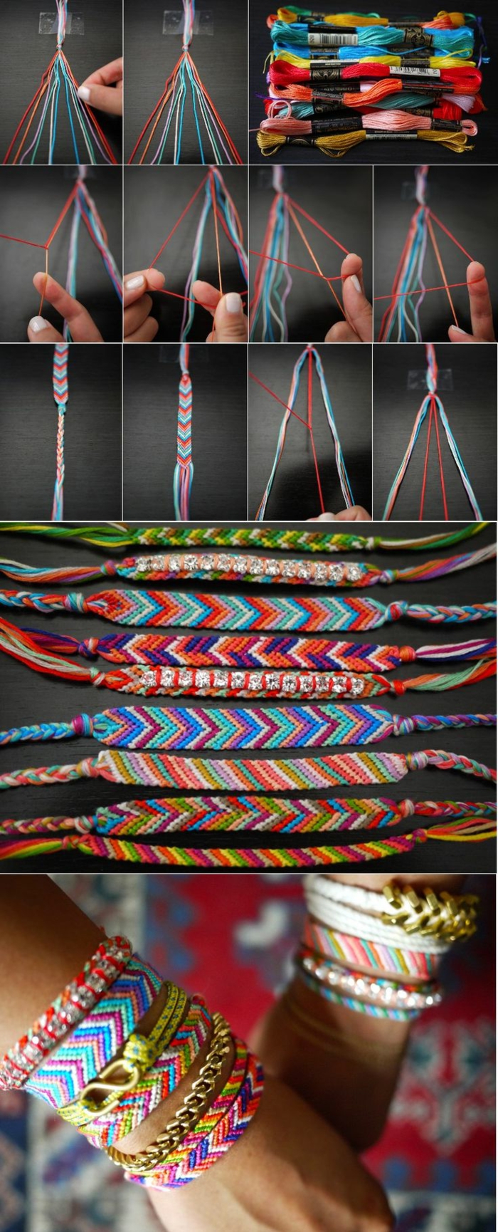 comment-faire-des-bracelets-brésiliens-idée-pour-bracelets-brésiliens-colorées