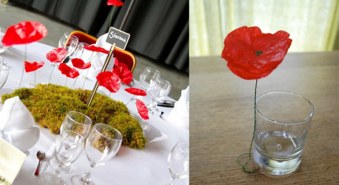 deco-pour-mariage-magasin-deco-mariage-idée-diy-rouge-fleurs-centre-table