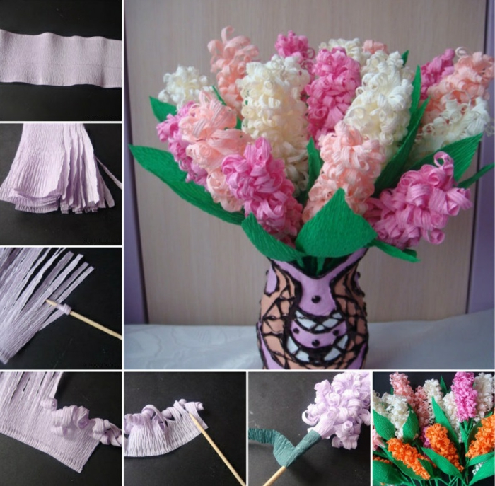 fleur-en-papier-crepon-art-origami-béauté-fleur-en-papier-crepon