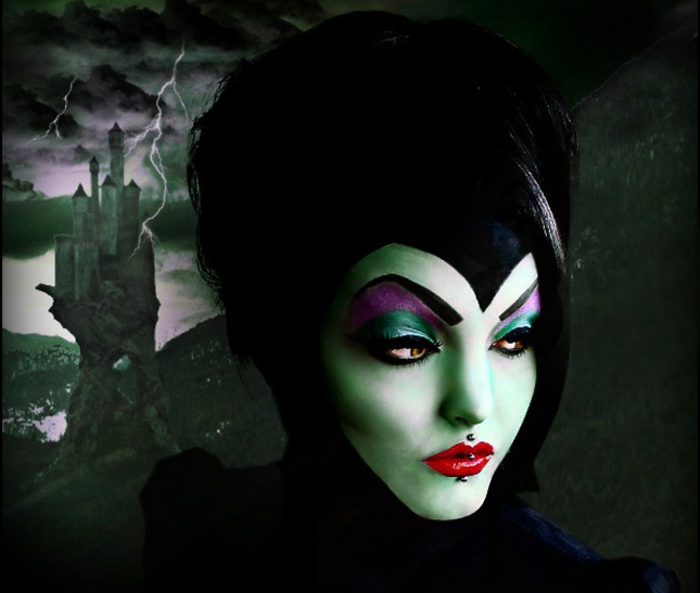 maquillage-halloween-homme-idées-inspiration-2015-pop-art-populaire -malificent-resized