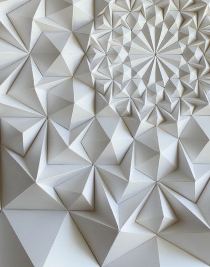panneau-mural-3d-inspiré-de-l'origami-art