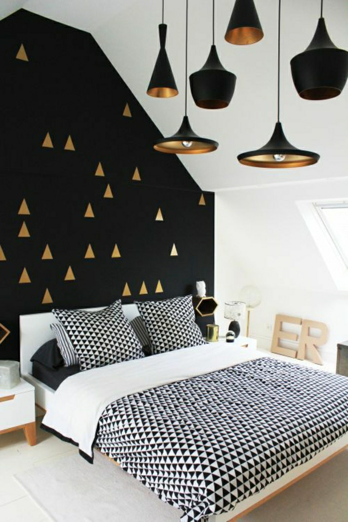 1-jolie-chambre-à-coucher-avec-papier-peint-géométrique-papier-peint-leroy-merlin-dans-la-chambre-à-coucher