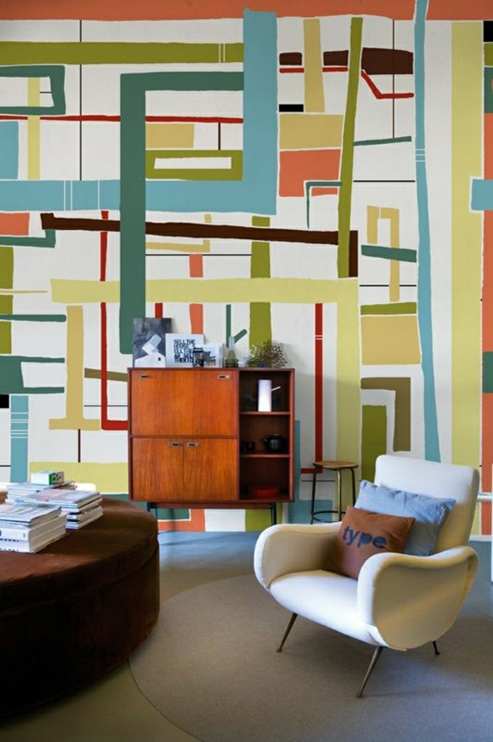 12-tapisserie-leroy-merlin-geometrique-coloré=pour-le-salon-meubles-d-intéreur-moderne