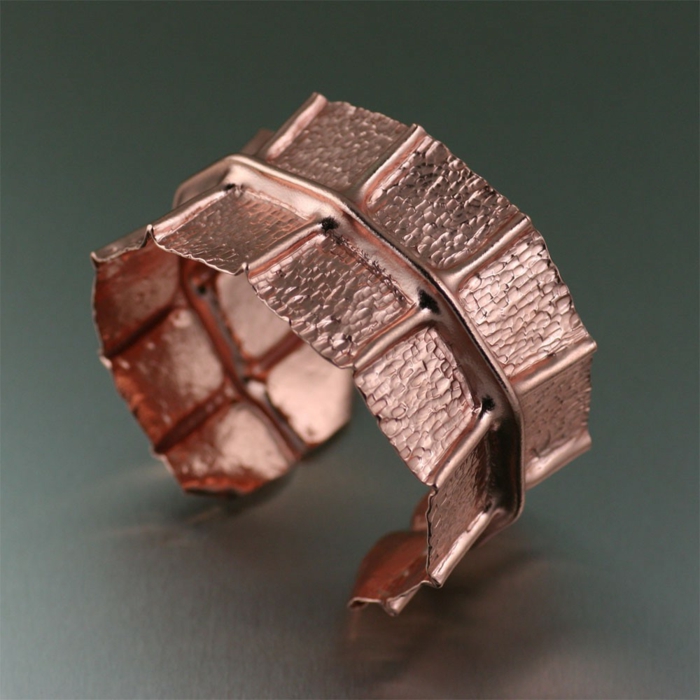 bracelet-en-cuivre-bracelet-manchette-feuilles-métalliques