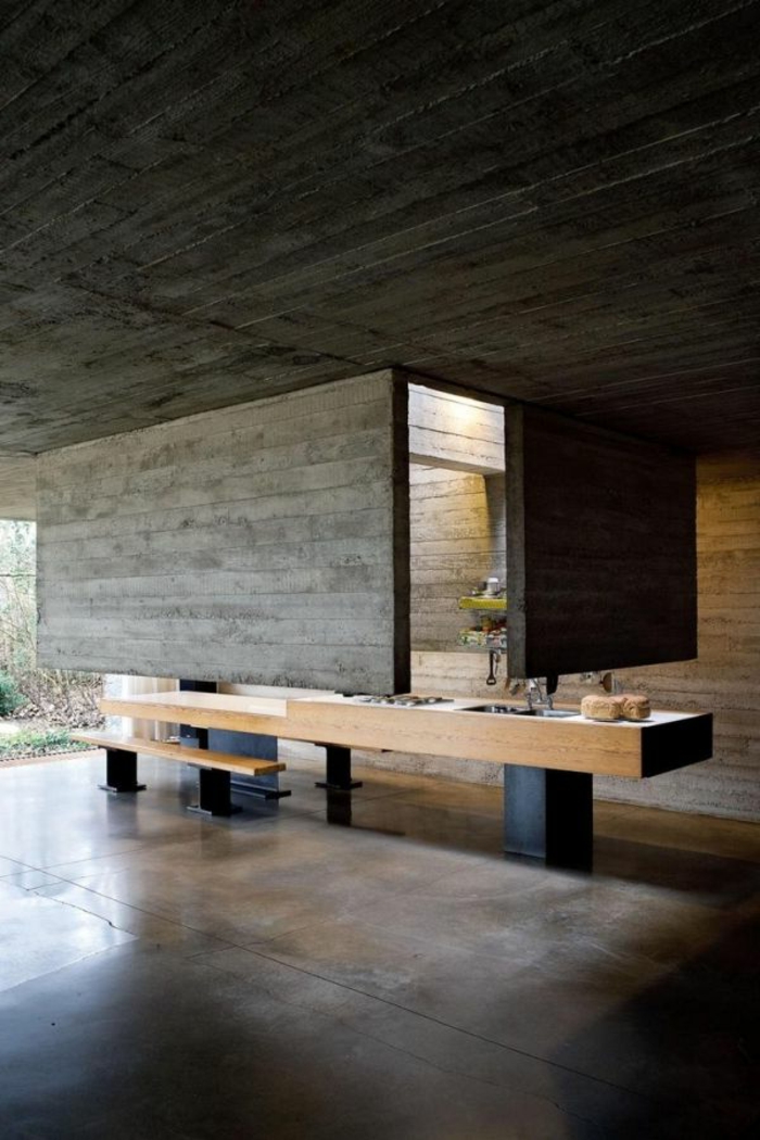 salle-de-bain-avec-leroy-merlin-beton-ciré-gris-foncé-intérieur-zen-pour-la-salle-de-bain