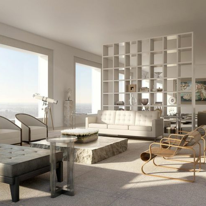 1-intérieur-432-Park-Avenue-New-York-grattes-ciel-new-york-appartement-loft-meubles-beiges