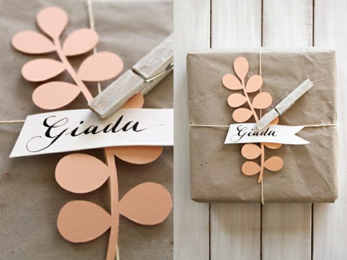 1-joliee-idee-pour-papier-cadeau-original-avec-une-decoration-en-papier-en-forme-de-branche-rose