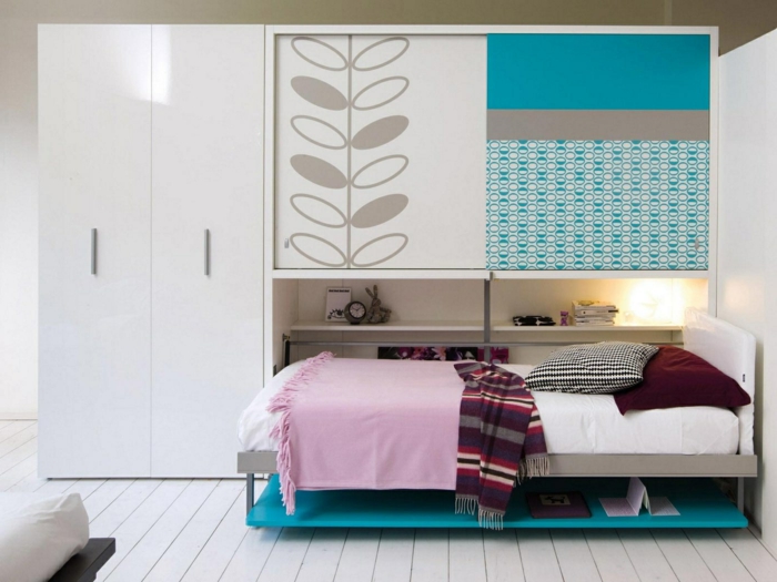 aménagement-chambre-à-coucher-lit-abatable-lit-relevable-un-armoir