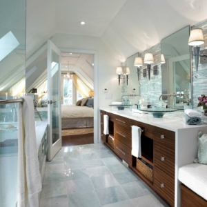 Meuble double vasque - 50 idées aménagement salle de bain